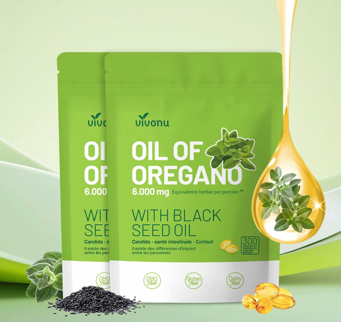 Huile d’Origan 6000 mg – Défenses Immunitaires