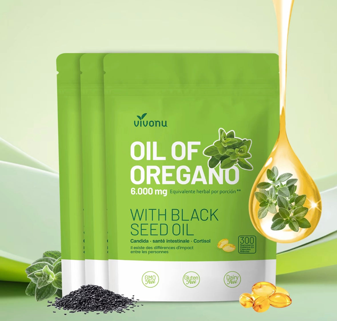 Huile d’Origan 6000 mg – Défenses Immunitaires