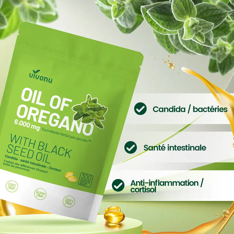 Huile d’Origan 6000 mg – Défenses Immunitaires